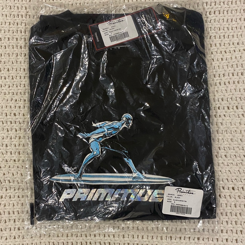 Primitive Marvel x Moebius Marvel Silver Surfer Mens T-Shirt Size S